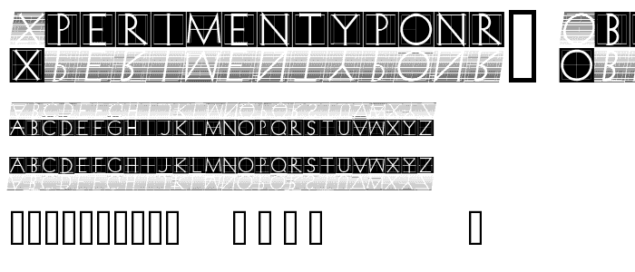XperimentypoNr1 Oblique font